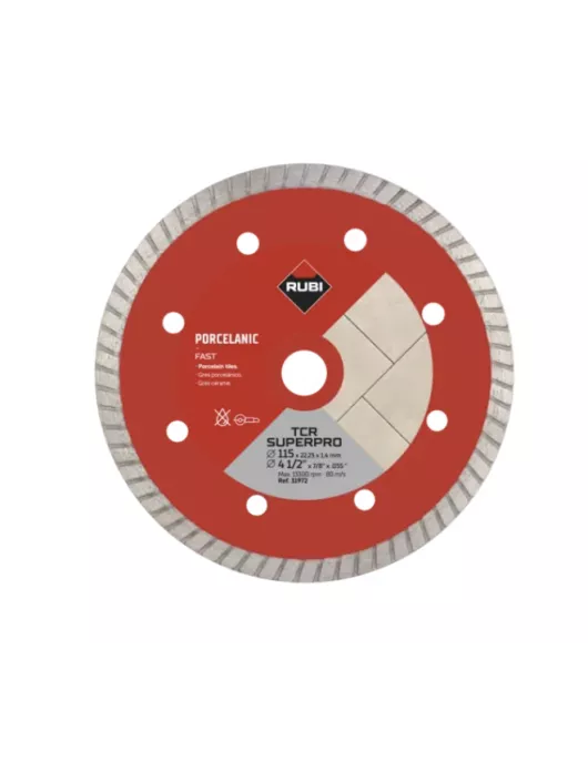 APS18173 RUBI TCR‑180 SUPERPRO (31975) Porcelain tiles diamond blade 