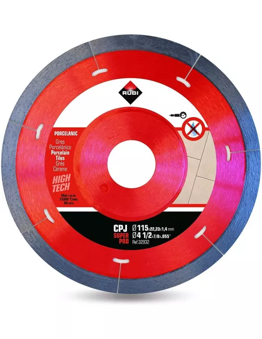 APS18175 RUBI CPJ‑115 SUPERPRO (32932) – J‑Slot Diamond Blade for Porcelain Tiles APS18175 RUBI CPJ‑115 SUPERPRO (32932) – J‑Slot Diamond Blade for Porcelain Tiles