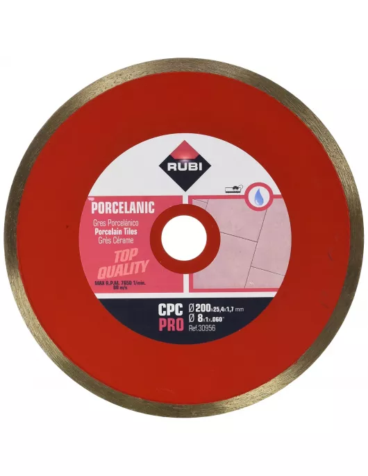 APS18200 RUBI CPC‑200 PRO (30956) – Continuous Rim Diamond Blade for Porcelain Tiles 