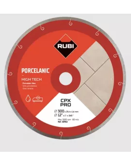 APS18207 RUBI CPX‑300 PRO (30963) – J‑Slot Diamond Blade for Porcelain Tiles 