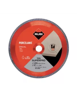 APS18208 RUBI TPI‑200 SUPERPRO – Turbo Mitre Diamond Blade for Porcelain Stoneware 