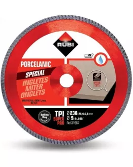 APS18209 RUBI TPI‑230 SUPERPRO (31967) – Turbo Mitre Diamond Blade for Porcelain Stoneware 