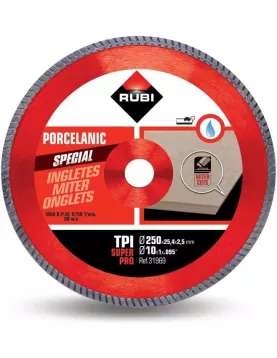 APS18210 RUBI TPI‑250 SUPERPRO (31969) – Turbo Mitre Diamond Blade for Porcelain Stoneware 