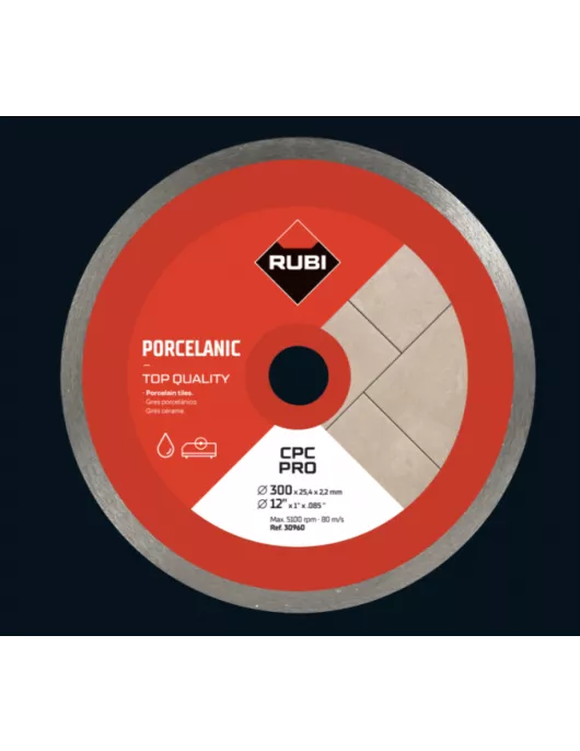 APS18203 RUBI CPC-300 PRO CONTINUOUS Porcelain tiles diamond blade APS18203 RUBI CPC-300 PRO CONTINUOUS Porcelain tiles diamond blade