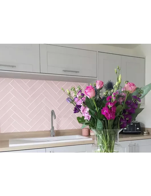 APS11484 Rural Pink Blush 30x7.5cm Tiles Pink