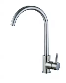 APS11933 Merthyr Single Lever Kitchen Tap - Brushed Nickel Black