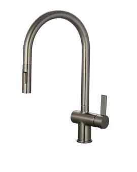 APS11967 Mayhill Gunmetal Single Lever Pull Out Kitchen Tap Gunmetal Grey
