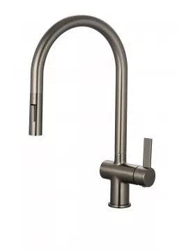APS11967 Mayhill Gunmetal Single Lever Pull Out Kitchen Tap Gunmetal Grey