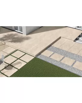 APS12995 Hammer Stone 60x90x2 Beige Matt R11 Beige