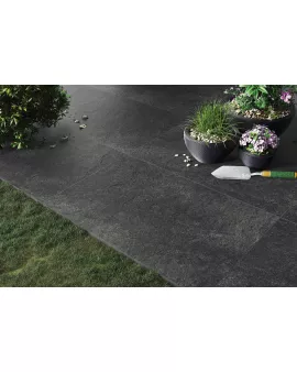 APS12997 Hammer Stone 60x90x2 Nero Matt R11 Black