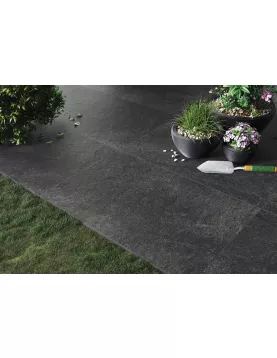 APS12997 Hammer Stone 60x90x2 Nero Matt R11 Black