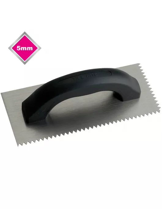 APS17431 ECONOMY STEEL 'V' NOTCHED ECONOMY TROWEL 