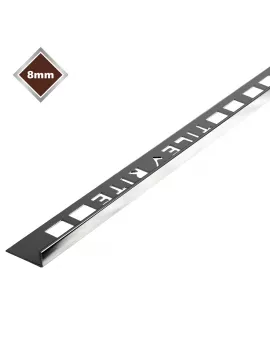 APS17478 8MM L SHAPED BRIGHT SILVER TRIM 