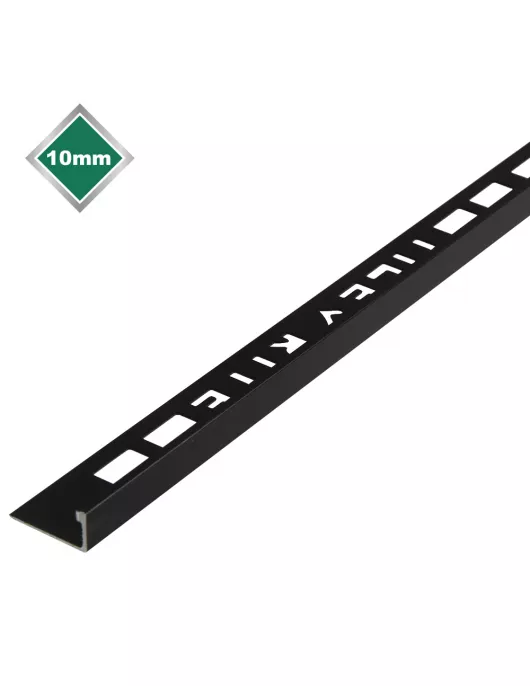 APS17481 10MM L SHAPED BRUSHED BLACK TRIM 