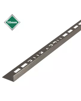 APS17483 10MM L SHAPED S/STEEL EFFECT TRIM 