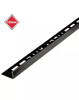 APS17487 12MM L SHAPED BLACK NICKEL TRIM 