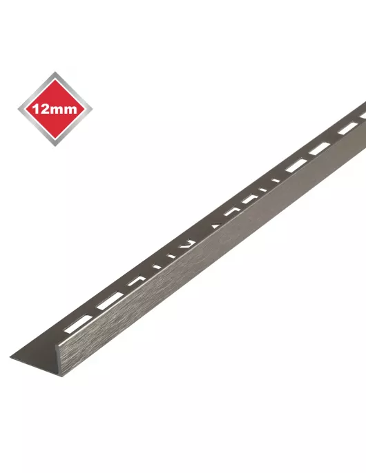 APS17488 12MM L SHAPED S/STEEL EFFECT TRIM 