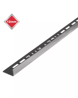 APS17489 12MM L SHAPE BRIGHT SILVER TRIM 