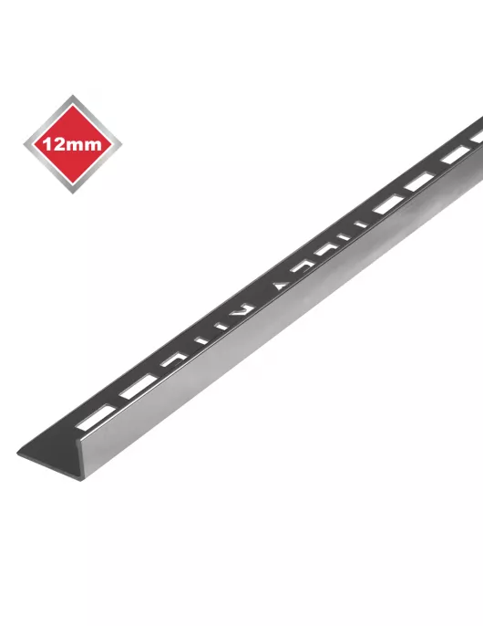 APS17489 12MM L SHAPE BRIGHT SILVER TRIM 
