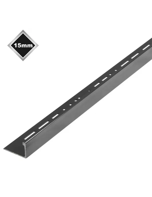 APS17491 15MM L SHAPED BLACK NICKEL TRIM 