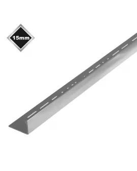 APS17492 15MM L SHAPE BRIGHT SILVER TRIM 