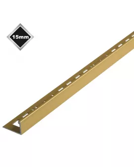 APS17493 15MM L SHAPE MATT GOLD TRIM 