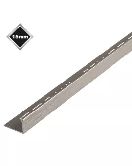 APS17494 15mm L SHAPE S/STEEL EFFECT TRIM 