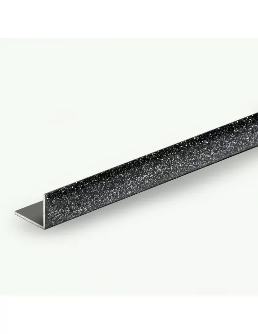 APS17504 12MM GREY GLITTER L SHAPE TILE EDGE 