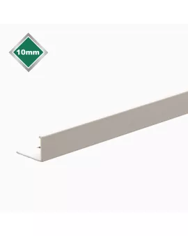APS17507 10MM SMOOTH WHITE L SHAPE TILE EDGE 