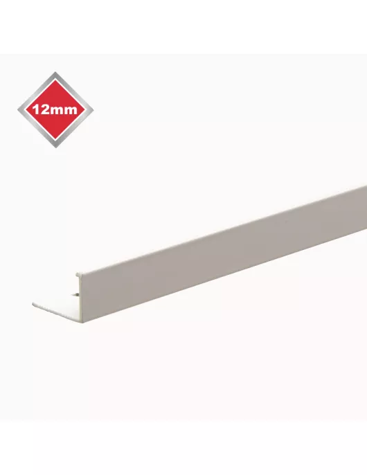 APS17508 12MM SMOOTH WHITE L SHAPE TILE EDGE 