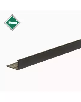 APS17511 10MM SMOOTH BLACK L SHAPE TILE EDGE 