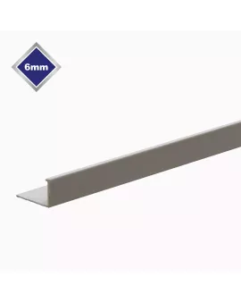 APS17513 6MM SMOOTH GREY L SHAPE TILE EDGE 
