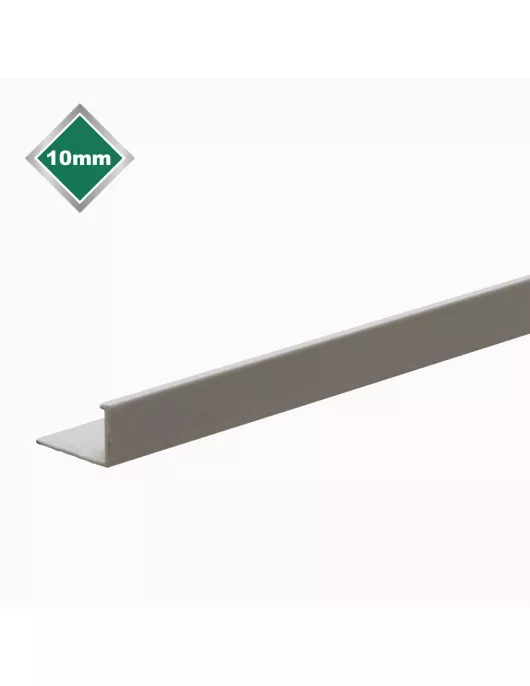 APS17515 10MM SMOOTH GREY L SHAPE TILE EDGE 