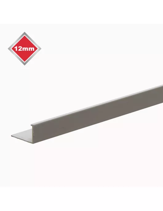 APS17516 12MM SMOOTH GREY L SHAPE TILE EDGE 