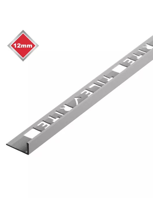 APS17527 12MM GREY PVC L SHAPED TILE TRIM 