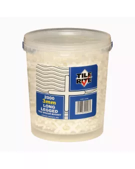 APS17587 3mm LONG LEG TILE SPACER BUCKETS (2000) 