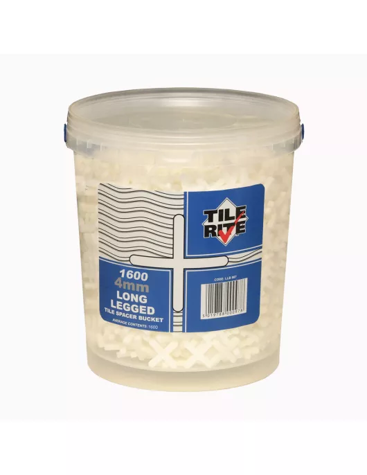 APS17589 4mm LONG LEG TILE SPACER BUCKETS (1600) 