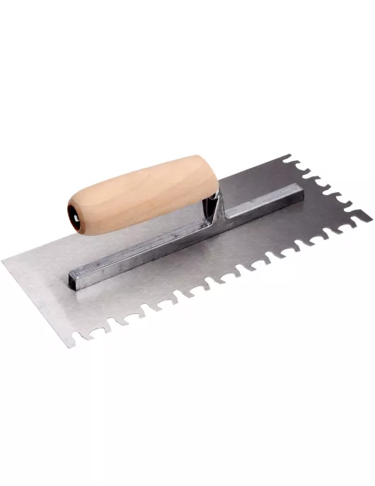 APS17704 HIGH CARBON STEEL TIGER NOTCH TROWEL 