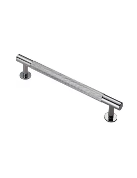 APS18765 Knurled Cabinet Pull Handle 160 Centres Chrome