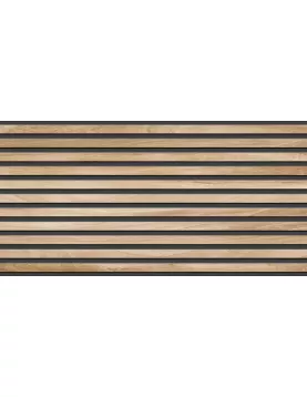 APS18771 Oslo Wood slat tile 120x60cm in Straw Straw