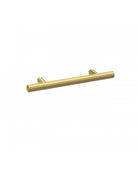 APS4640 Knurled Bar Handle 96mm Centres Brushed Brass