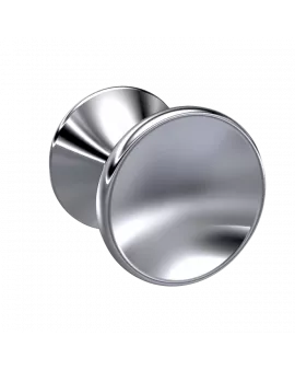 APS4680 Indented Round Knob Chrome