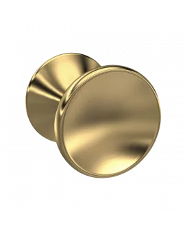 APS4682 Indented Round Knob Brushed Brass