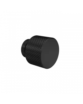 APS4689 Knurled Knob Handle Matt Black