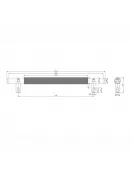 APS51327 Knurled 250mm Handle Brushed Bronze Brushed Bronze