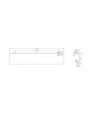 APS51330 Flat 200mm Handle Brushed Bronze Brushed Bronze