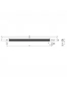 APS51332 Knurled 400mm Handle Brushed Bronze Brushed Bronze