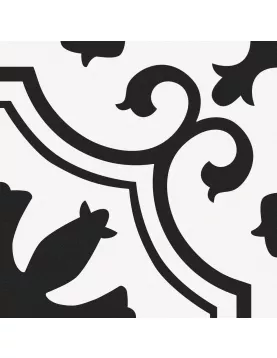 APS51401 Valencia Morning 25x25cm Black/White