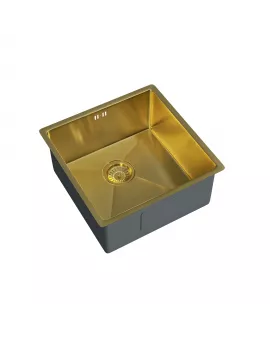 APS52280 Elite | Undermounted Sink 440x440 & Wastes | Brushed Gold Brushed Gold