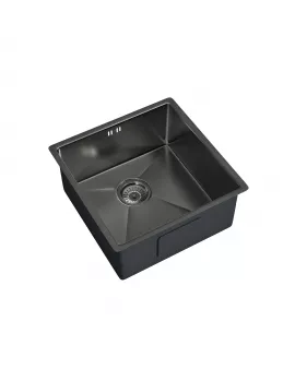 APS52283 Elite | Undermounted Sink 440x440 & Wastes | Gun Metal Gunmetal